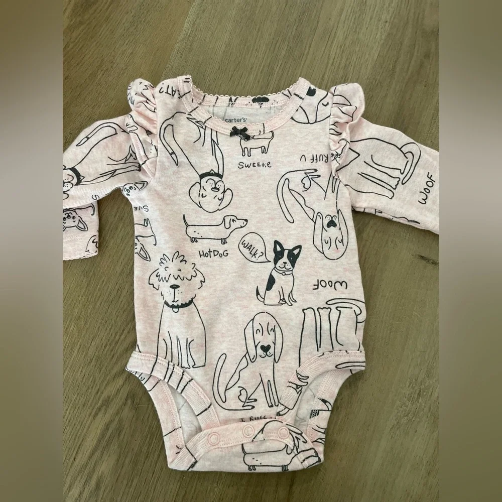 2 long sleeve baby girl onesies with‎ pants (3months) - Picture 7 of 7